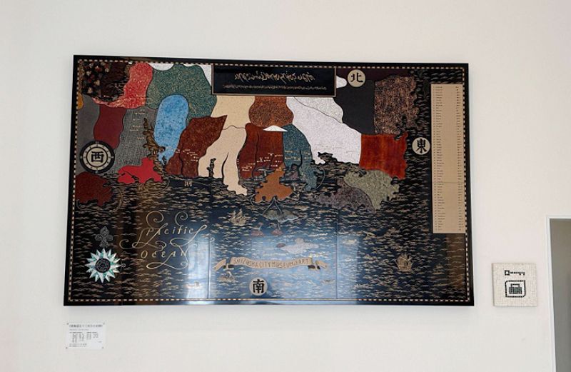 漆芸作品『東海道五十三次ひとめ図』